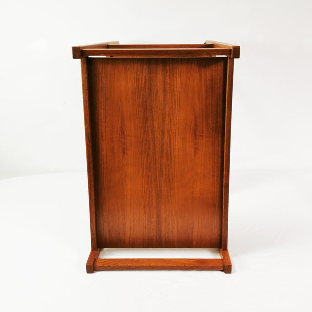 Wood Mid-Century Teak Bar Table from BRDR.FORBO, Denmark, 1960s For Sale - Image 7 of 14
