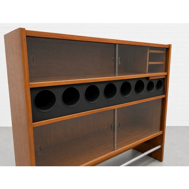Mid Century Modern Danish Teak Dry Bar Cabinet by Poul Heltborg, C. 1960’s For Sale - Image 13 of 15