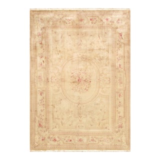 Pasargad Home Azerbaijan Gold Wool Area Rug- 9' 6" X 13' 6" For Sale