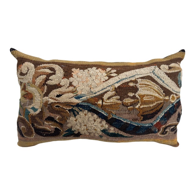 Decorative Pillow Crafted From an Exquisite 18th-Century Tapestry For Sale