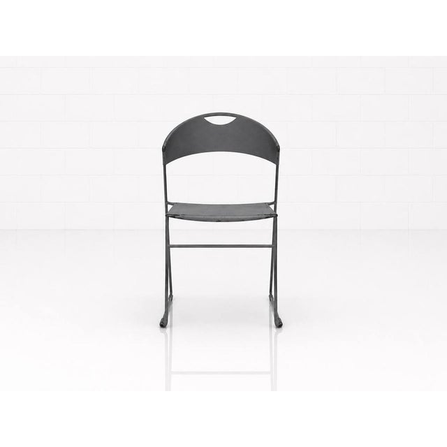 Rare original "juliette" stacking chairs, designed by hannes wettstein for cerruti baleri in the 1980s. These iconic...