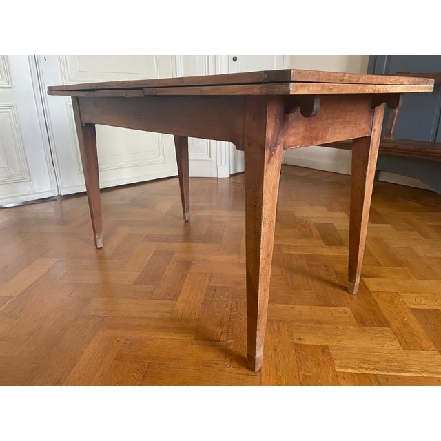 French Extendable Dining Table in Cherrywood For Sale - Image 11 of 18
