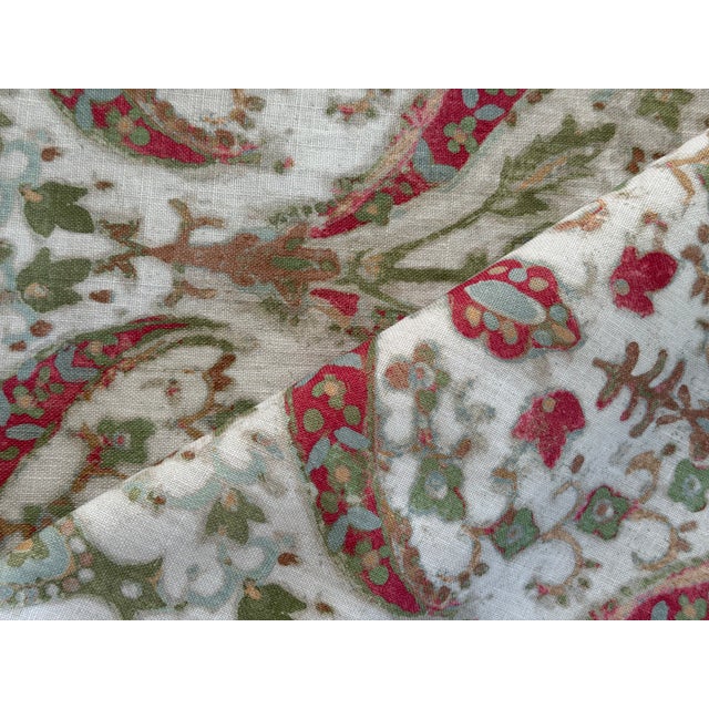 2020s Colefax & Fowler Yasamin Linen Fabric 5 Yards F4743-01 For Sale - Image 5 of 6