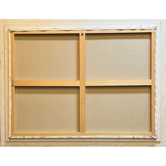 Albert Deman, Abstract Composition, Oil on Canvas For Sale - Image 8 of 11