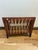 Brown Vintage Danish Modern Style Wood Magazine Rack With Rope Lacing For Sale - Image 8 of 11