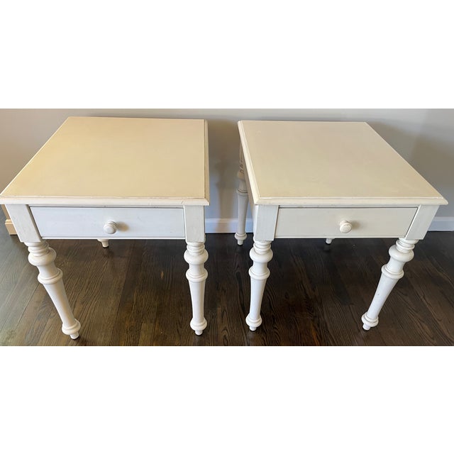 Let intention and imagination pave the way with this pair of white nightstands. They will look good anywhere as bedside...