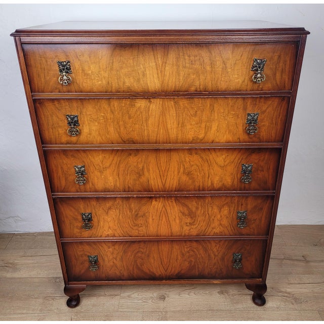 Chest of 5 Drawers in Mahogany, 1950s For Sale - Image 17 of 17