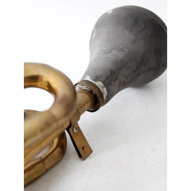 Antique Brass Car Horn For Sale - Image 4 of 11
