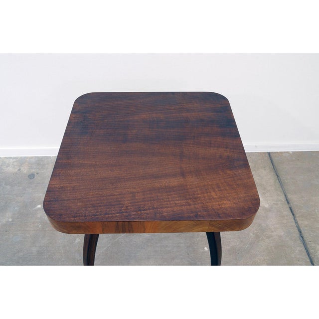 Jindrich Halabala Walnut Spider Table H259 by Jindřich Halabala, 1950s For Sale - Image 4 of 10