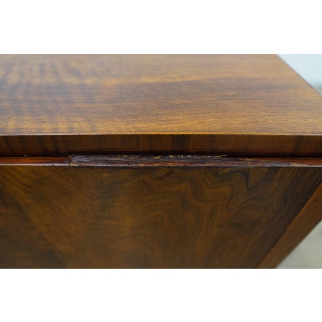 Vintage Art Deco Waterfall Desk & Barrel Back Chair (Set of 2) For Sale - Image 18 of 18