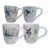 Williams Sonoma 12 Days of Christmas 3 Days Per Mug Discontinued / 4 Mugs For Sale