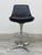 Mid-Century Modern Chromcraft Mid-Century Modern Black Swivel Bar Stool ~ Set of 4 For Sale - Image 3 of 9