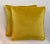 Contemporary Italian Velvet Yellow Pillows- (A Pair) For Sale In Orlando - Image 6 of 6