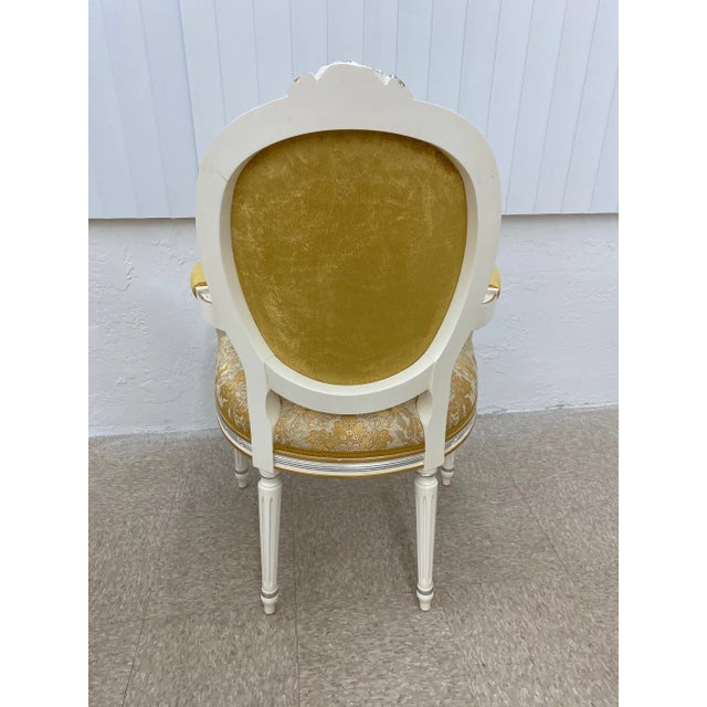 19th Century Reproduction Italian Dining Armchairs by Caspani Tino - Set of 2 For Sale - Image 4 of 13