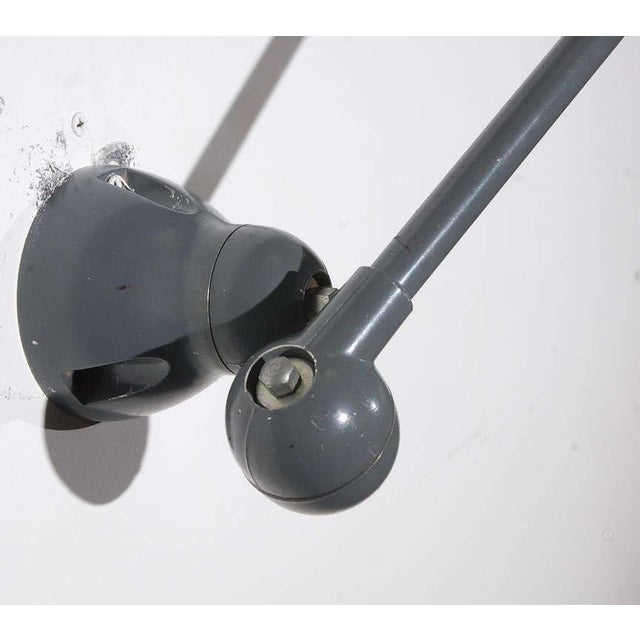 Metal Vintage Jielde Factory French Industrial Metal Lamp For Sale - Image 7 of 10