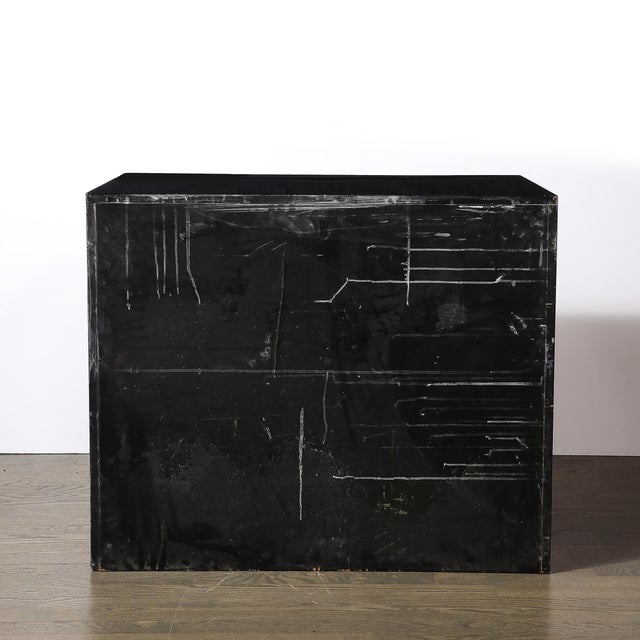 1950s Mid-Century Dorothy Draper Chest of Drawers for España in Gilt & Black Lacquer For Sale - Image 11 of 11