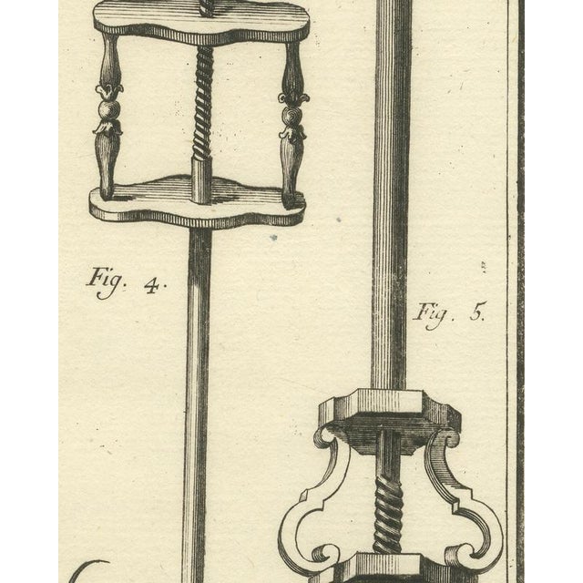 Antonio Baratti, Suture Needles and Screw Instruments, Diderot Chirurgie Plate Iii, 1772, Engraving For Sale - Image 4 of 8
