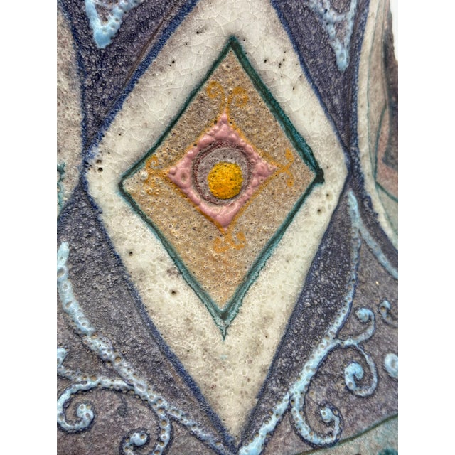 Vintage Lava Volcanic Glaze Italian Pottery For Sale In Palm Springs - Image 6 of 12