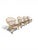 Superb garden furniture set comprising four rattan armchairs, a rare original edition circa 1955, originally from a...