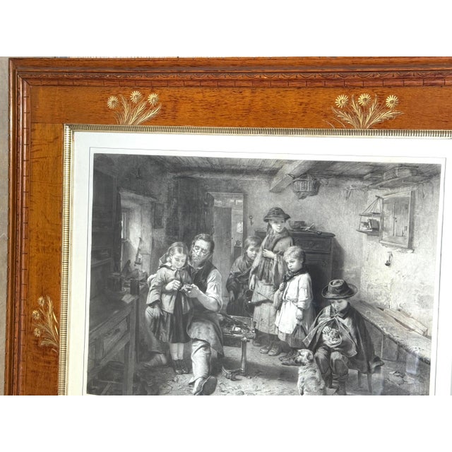 Paper Thomas Faed, “Baith Faither and Mither” Aesthetic Movement Frame, Circa 1875 For Sale - Image 7 of 14