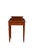 Elegant English, 19th century hall table in mahogany, having figured mahogany, shaped and moulded upstand to the back,...