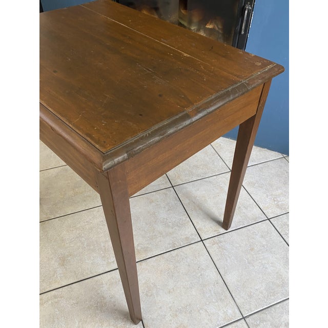 Vintage Desk in Oak with Large Drawer, 1950 For Sale - Image 15 of 18
