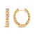 Haus of Brilliance Gold Vermeil Diamond Accent Mini Heart Hoop Earrings, Pair For Sale - Image 4 of 4
