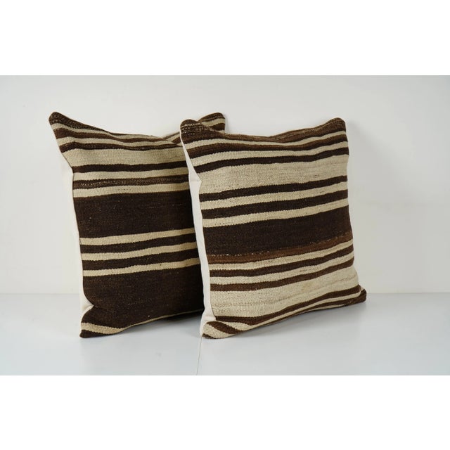 Handmade Turkish Rug Pillow Covers • Vintage Rug Decor Elevate your home decor with these exquisite 24" x 24" pillow...