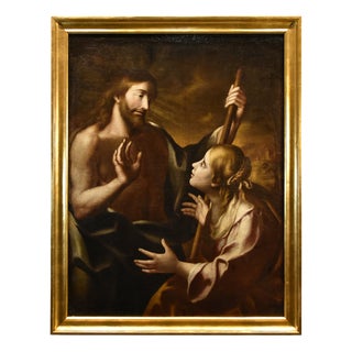 Circle of Carlo Cignani, Noli Me Tangere, 1700, Oil on Canvas For Sale