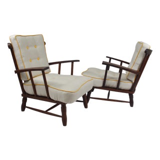 Set of Mid-Century Armchairs, 1950s For Sale