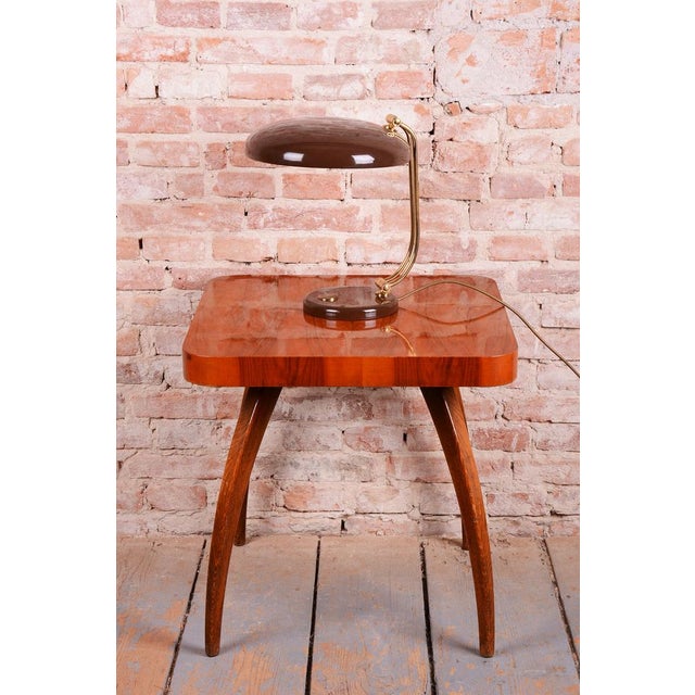 Mid-Century Brass Table Lamp attributed to E. Hillebrand, Germany, 1950s For Sale - Image 12 of 13