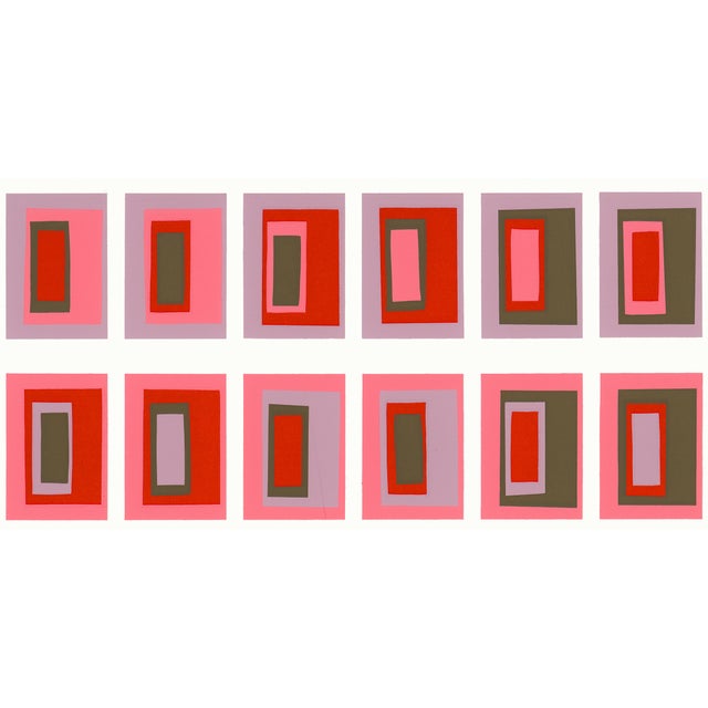 Original first edition silkscreen from Josef Albers "Interaction of Color", published by Yale University Press in 1963 as...