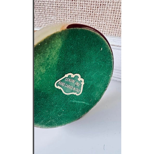 Onyx Antique Brass and Onyx Match Striker For Sale - Image 8 of 8