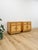 Mid 20th Century Coastal Bamboo Parquet Nightstand Pair Glass Top Hollywood Regency For Sale - Image 4 of 13