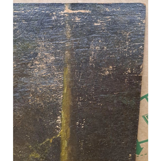 19th Century Oil on Canvas Shepherd With Flock of Sheep For Sale - Image 10 of 10