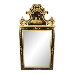20th Century Antique Chinoiserie Gilt Wood Statement Mirror