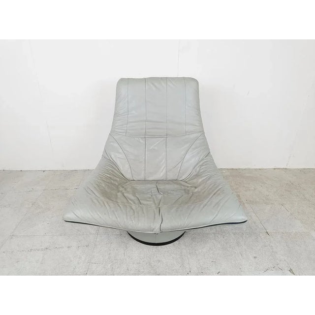 Vintage Leather Lounge Chair attributed to Gerard Van Den Berg for Montis, 1970s For Sale - Image 7 of 10