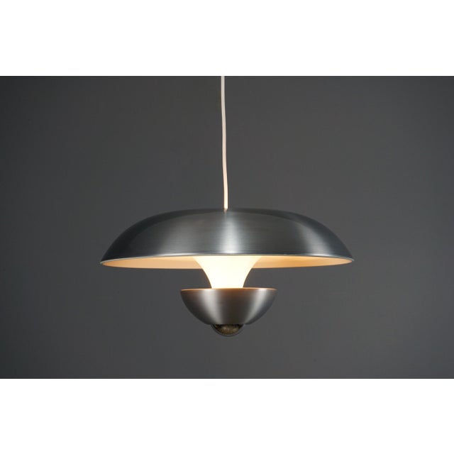 Mid-Century Modern Large Vintage Space Age Hanging Lamp by Klaus Hempel for Kaiser Leuchten Neheim, 1970s For Sale - Image 3 of 18