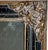 Late 20th Century Contemporary Traditional Black Crackle Full Length Mirror With Ornate Gold Gilt Corner Accents For Sale - Image 5 of 7