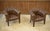 Vintage Leather Club Chairs, 1990s, Set of 2 For Sale - Image 6 of 14