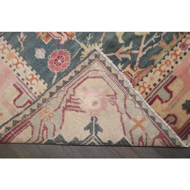 Early 20th Century Indian Larestan Pictorial Carpet - 6'8" x 9'7" For Sale In New York - Image 6 of 10