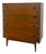 Vintage Mid-Century Modern 4-Drawer Tallboy Dresser Dovetailed Drawers. For Sale