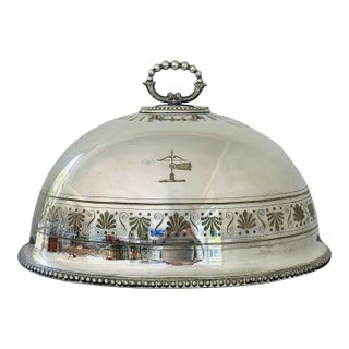 Extra Large Antique Edwardian Walker & Hall Quality Silver Plated Meat Cover (Silverplate Under Tray Listed Separately) For Sale