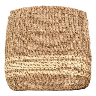 Axel Woven Basket in Beige - A Pair For Sale
