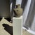 Indonesian Light Grey-Beige Terracotta Vase with 4 Small Handles and a Tall Neck For Sale - Image 17 of 18