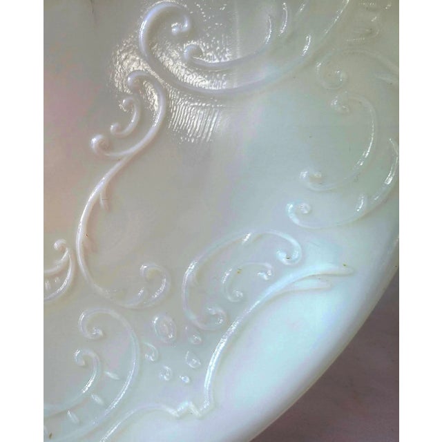Early 20th Century Victorian Era Milk Glass Collection- Set of 3 For Sale In Los Angeles - Image 6 of 7