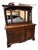 1920s Edwardian Mirror Back Carved Hardwood Buffet Sideboard For Sale