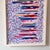 Late 20th Century Vintage Bauhaus Pink and Purple Abstract Confetti Framed Painting For Sale - Image 9 of 9