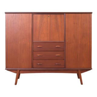 Mid-Century Danish Teak Highboard, 1960s For Sale