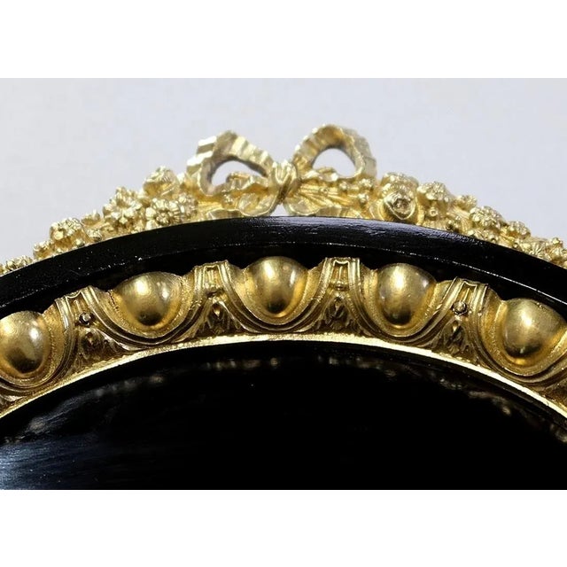 Small Napoleon III Mid 19th Century Black Wooden Desk For Sale - Image 12 of 18